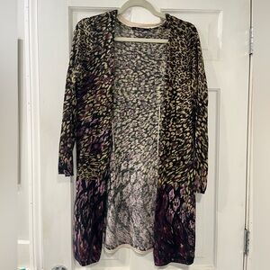 NIC+ZOE Leopard Print Cardigan